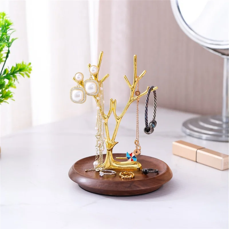 

ABFY-Jewelry Holder Stand Reindeer-Earring Hanging Organizer Jewelry Tree Necklace Holder Jewelry Storage Tree Storage Rack