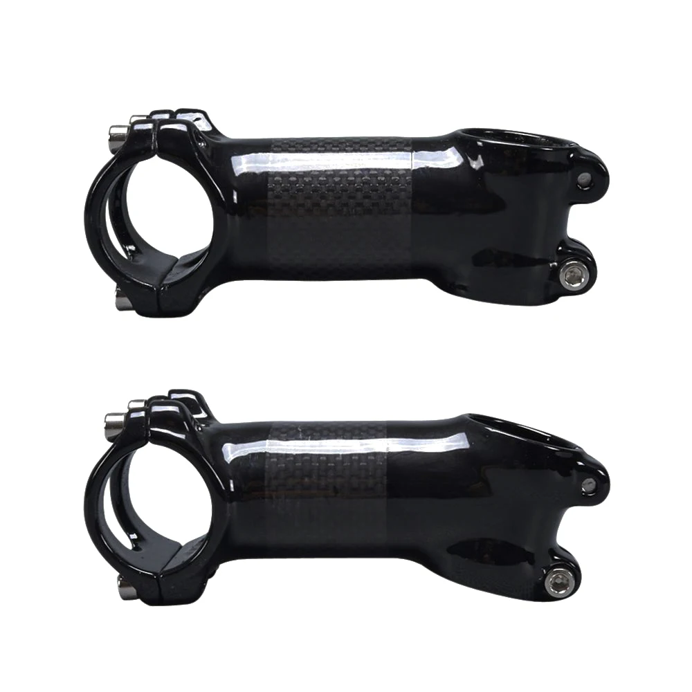 Bicycle Stem MTB Road Bike Handlebar Stem 28.6-31.8mm Aluminum+Carbon Stem 60/70/80/90/100/110/120mm Angle 6/17 Degrees