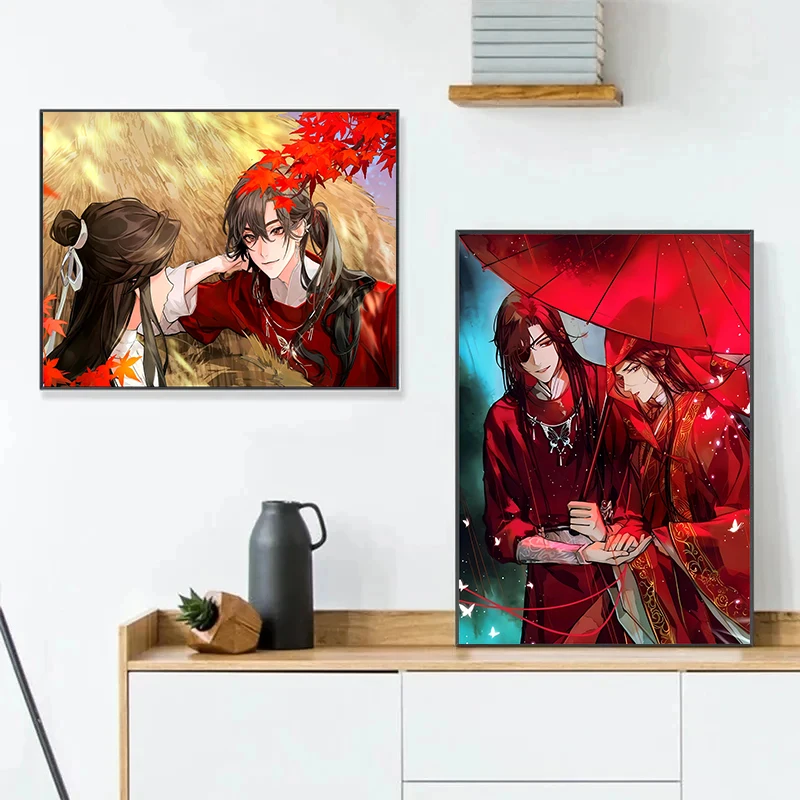 Hot Anime H-Heaven-Official’s B-Blessing Posters Tian Guan Ci Fu Prints Canvas Printing Wall Art Picture for Room Home Decor