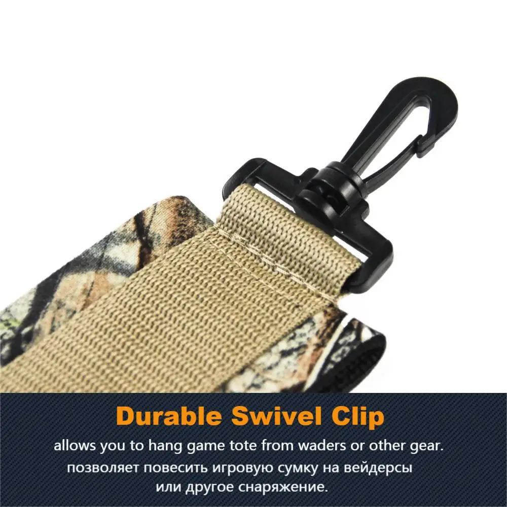 GUGULUZA Hunting Duck Tote Strap Holder Metal Loop Game Tote Game Carrier Duck Goose Birds Hanger Carrier Single/Double