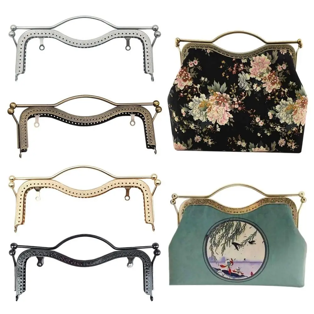 

Мини-металлическая рамка для кошелька, сумка с застежкой-поцелуем, фурнитура, винтажная сумка, застежка-поцелуй, застежка для кошелька, рамка с ручкой, аксессуары для сумки