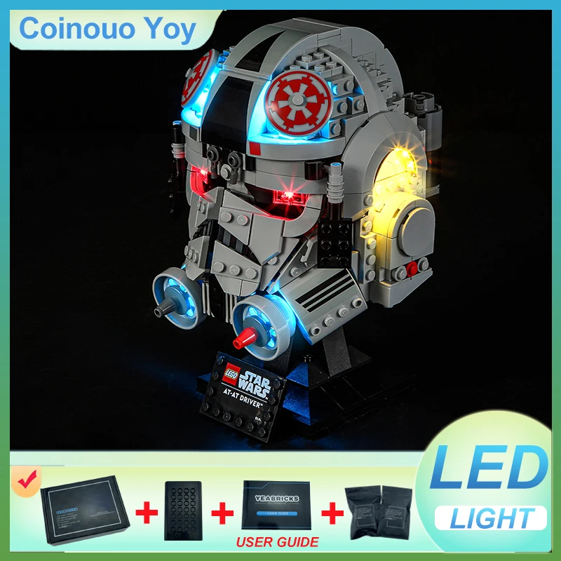 

LIGHT For LEGO 75429 AT-AT Driver Helmet Block DIY Toy (NO Blocks Model,Only LED Light) Light Set Kid Gift