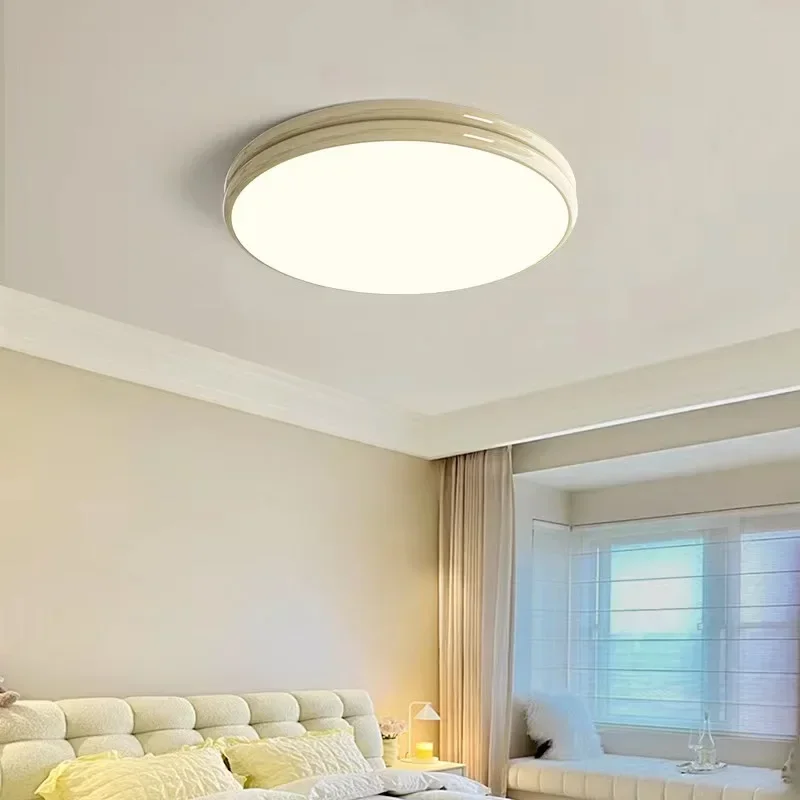 Full spectrum eye protection master bedroom ceiling light cream wind modern simple children's room living room light