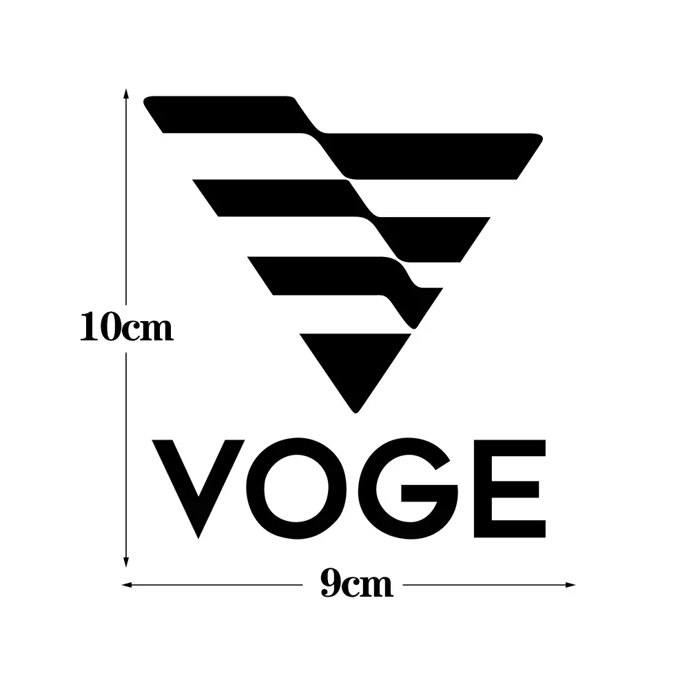 오토바이 스타일링 장식용 1개입 'VOGE 로고' 스티커 세트 - 브랜드 테마 데칼 액세서리