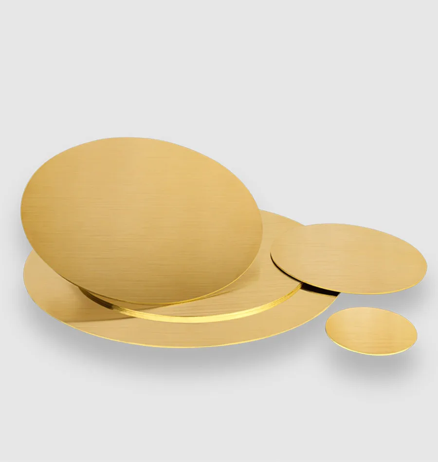 0.3-4mm Thick H62 Brass Disc Round Brass Sheet Plate 10-300mm Diameter Circular Brass Blank Plate For Hardware DIY Making