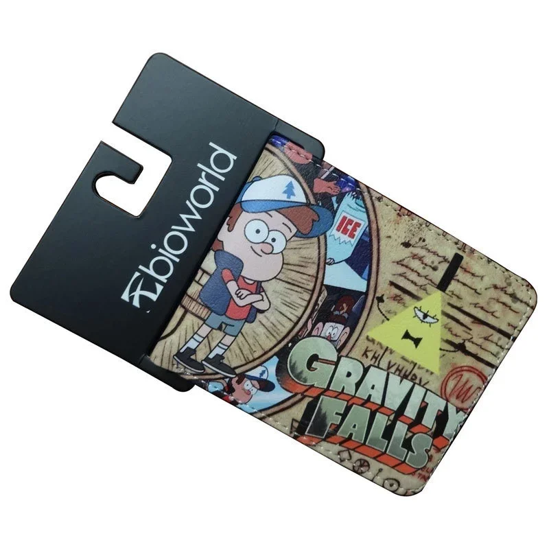 

Disney Gravity Falls мультфильм кошелек из искусственной кожи Kawaii квадратная сумка водонепроницаемая складная многофункциональная портативная сумка для карт портмоне подарок