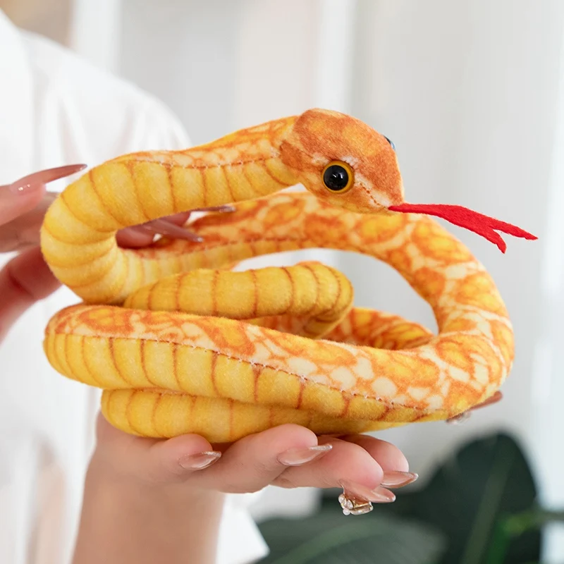 2025 Simulation Stuffed 300cm Real Life Snake Plush Toy Giant Boa Cobra Long Snake Doll Creative Decor Birthday Gifts for Boys