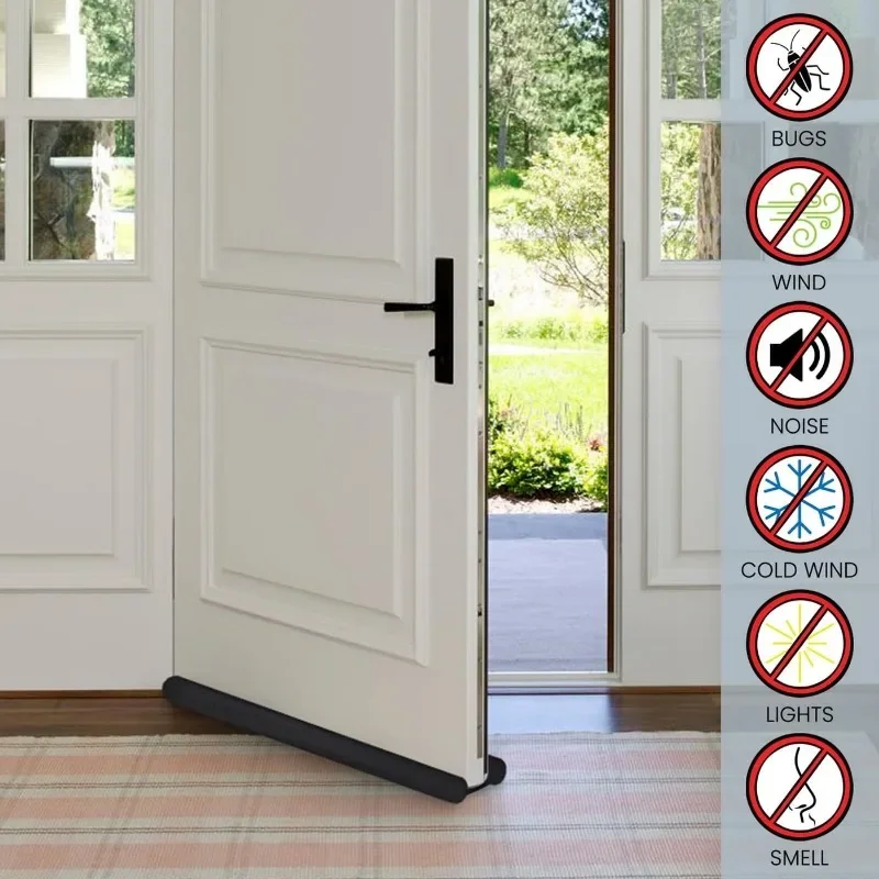 شريط ختم سفلي للباب مقاوم للرياح ، سدادة مسودة سفلية ، رغوة صوتية منزلية ، مانع مانع مانع للبرد ، شريط الطقس المحكم