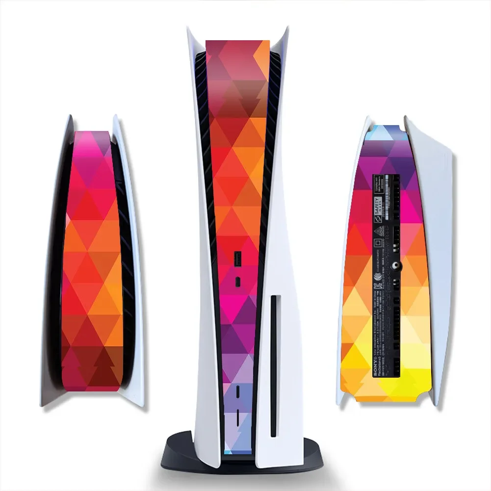 Наклейка для консоли PS5, цифровой стикер из углеродного волокна с обложкой, центральный хост-компьютер, аксессуары для игровой консоли