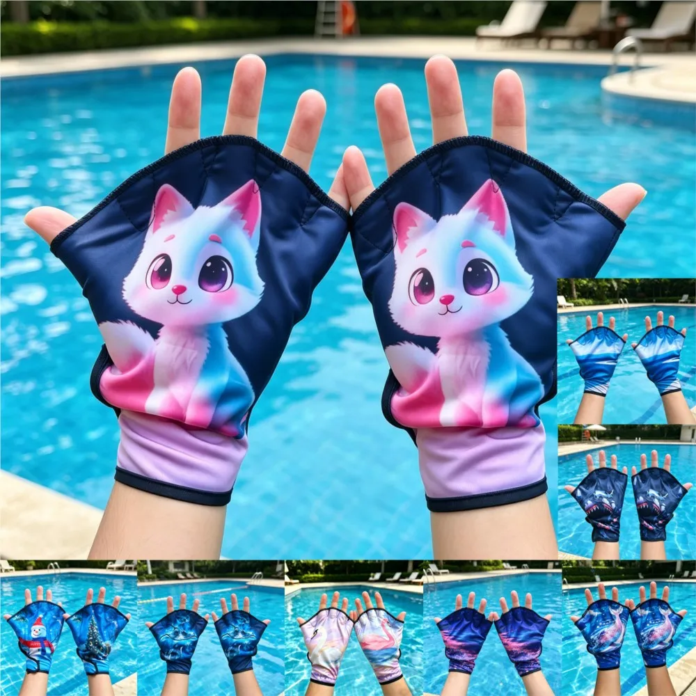 

Flexible Webbed Swim Gloves Light Mesh Hand Paddles for Pool Training Surfing Sports & All Kinds Aquatic Fitness
