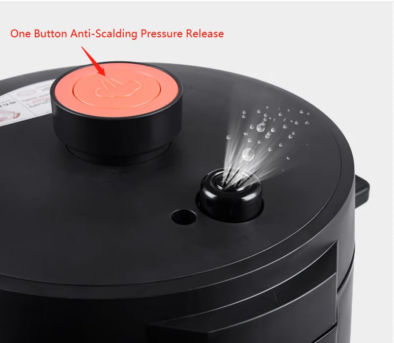 6 Qt 1000W Electric Household Electric Programmable Pressure Cooker Aluminum Alloy Inner Pot Multi Cooker