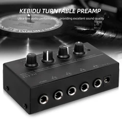 4 Channels Mini Stereo Headphone Amplifier HA400 Ultra-Compact Audio Amplifier With Power Adapter EU US Plug Adapter