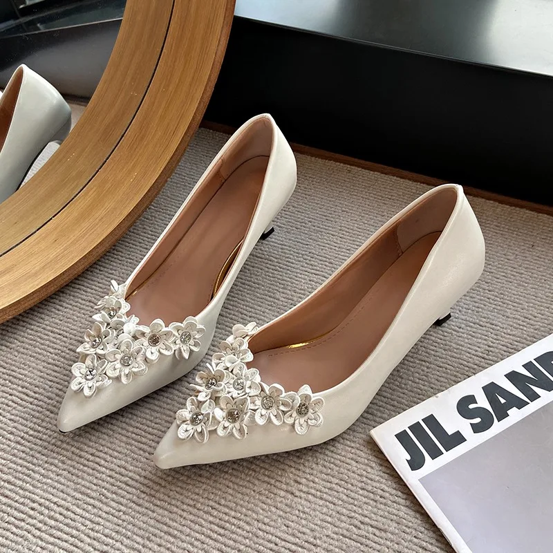 أحذية السيدات أحذية نسائية مسطحة سوداء بمقدمة مدببة موضة 2024 وصلت حديثًا للمشي مريحة وسعر منخفض تخفيضات غير رسمية 39 #3