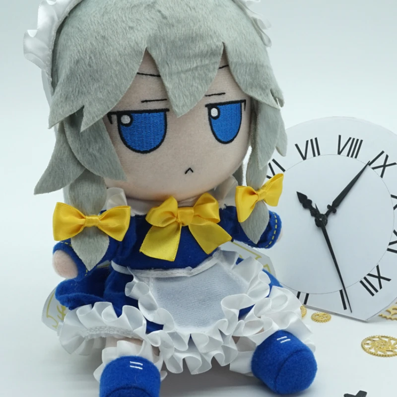 Touhou Project Plush Doll Stuffed Toys Izayoi Sakuya 20cm Cosplay Fumo for Gift