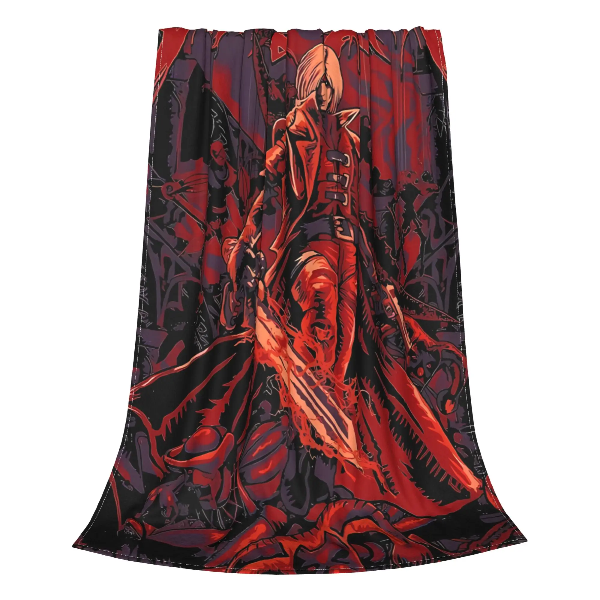 1PC Fantasy Character  D-Devil May Cry Home Room Decorations Winter Blankets For Adults Bedding Home Interior Sofa Knee