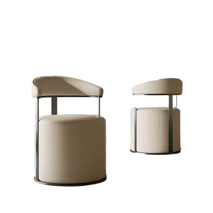 

Italian Modern Simple Leisure Chair With Backrest For Hotels Light Luxury Design For Tea Table Bookshelf For Living Room