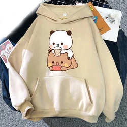 Neue kawaii bubu und dudu trinken Bubble Tea Hoodies drucken Männer Frau Mode Hoodie übergroße Sweatshirts Pullover Unisex Kleidung