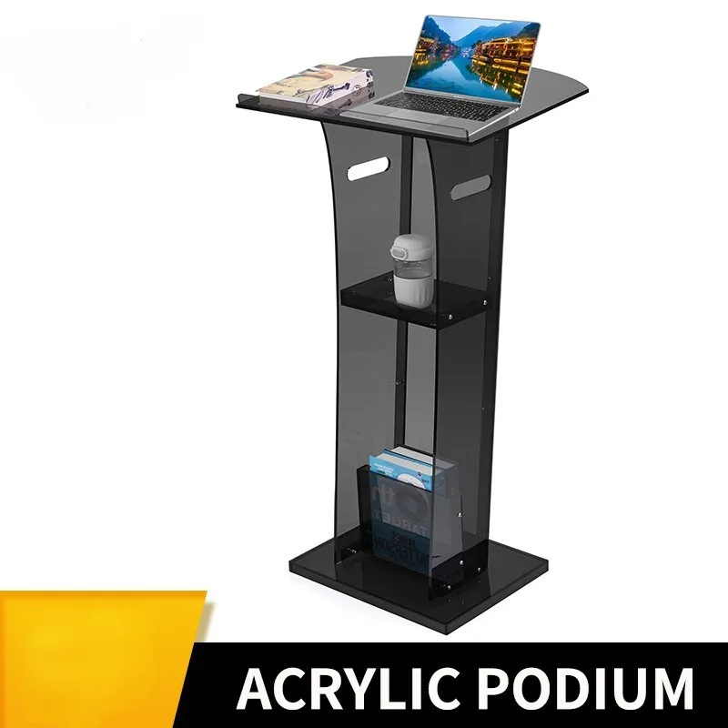 Podium en acrylique et plexiglas, bureau de réception, podium de conférence, centre de commande, podium de démonstration professionnelle,