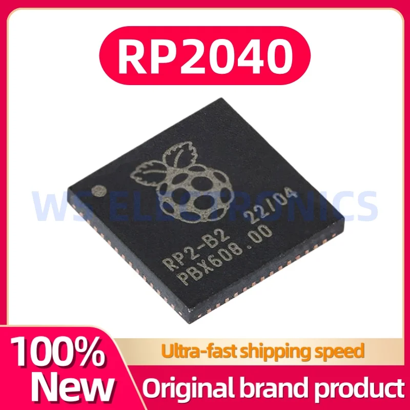 (10-100pieces)100% New original RP2040 RP2-B2 133MHz I/O quantity 30 ADC (bit) 12 bit microcontroller