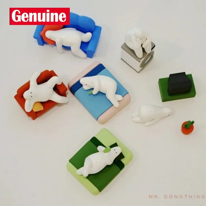 Tuan yang Asli Donothing Tuan Malas. Berbaring Datar Rumah Kotak Buta Internet Patung Terkenal Dekorasi Desktop Kantor Mainan Koleksi