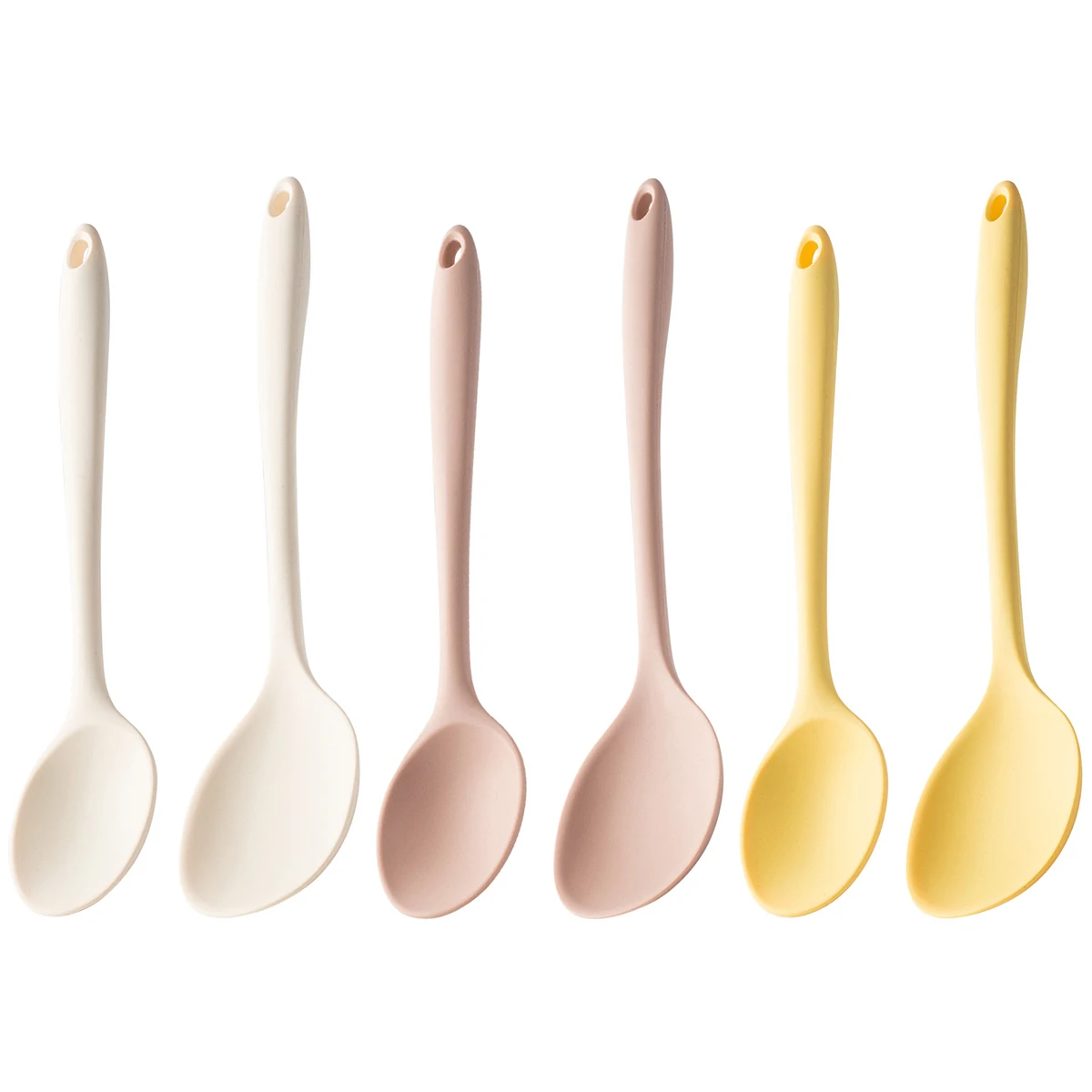 2pcs Silicone Spoon Set 2-in-1 Multifunctional Food Sorting Spoon Non-stick Cooking Spoon Salad Mixing Spoon Kitchen Small Tool