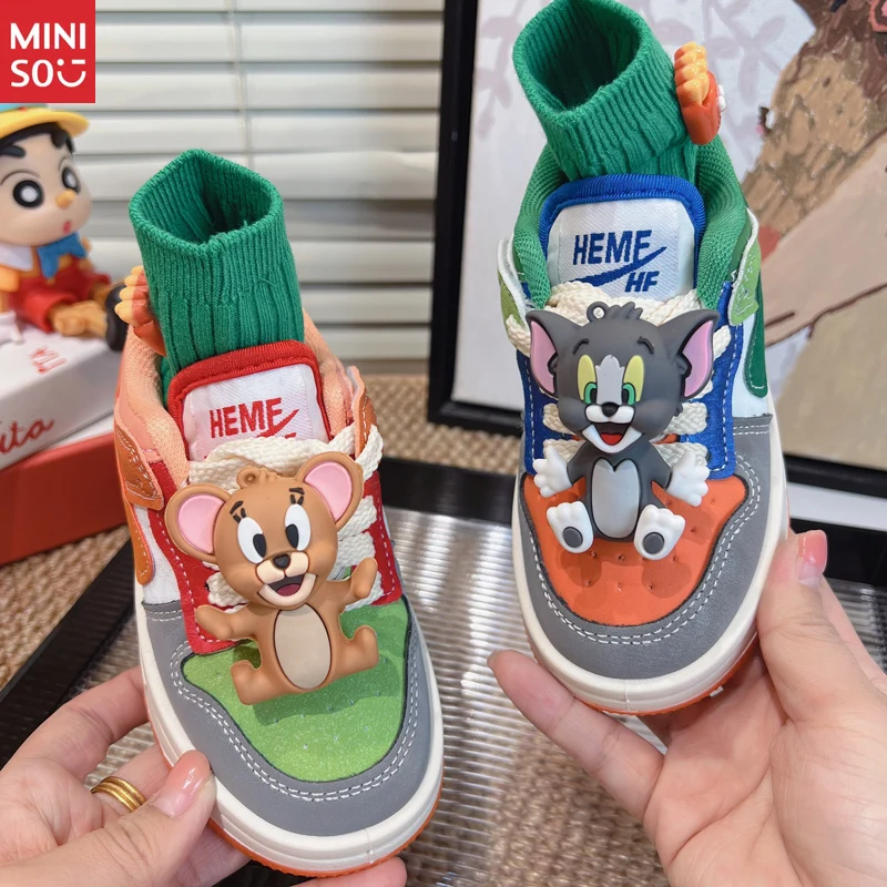 أحذية تزلج مينيسو 2025 للأطفال غير متطابقة، أحذية رياضية منخفضة مبطنة بالقطيفة للأولاد، أحذية رياضية كاجوال للخريف والشتاء #1