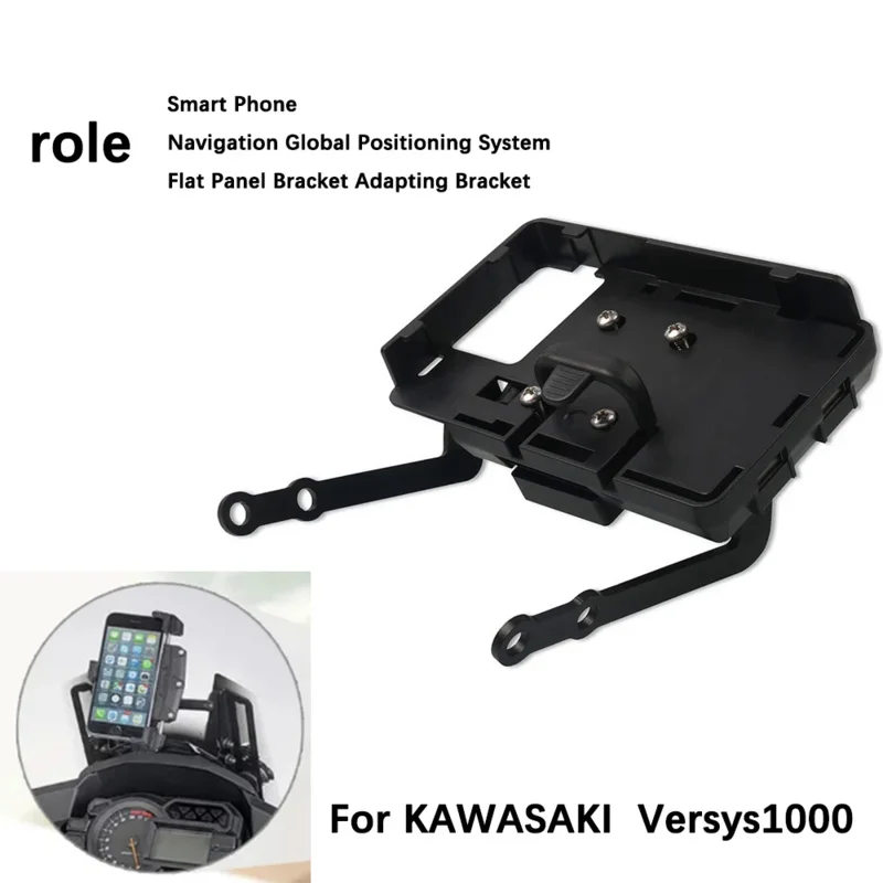 

Motorcycle GPS/SMARTPHONE Navigation GPS Plate Bracket Adapt Holder 12MM 22MM For KAWASAKI Versys 1000 Versys1000 2015-2018