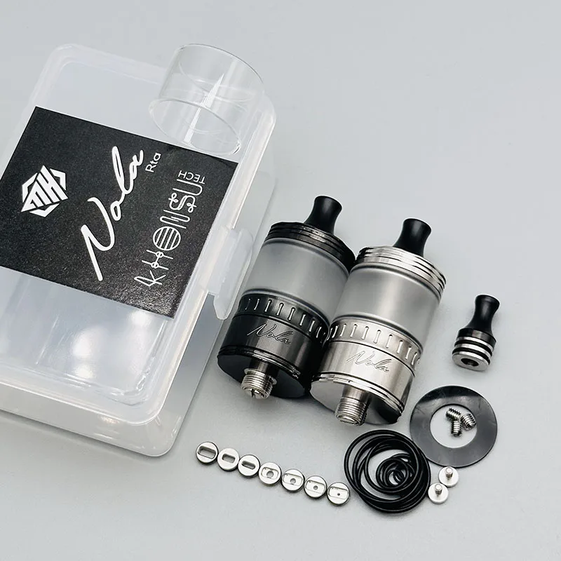 

vape NOLA MTL RTA 22mm 3.2ml 316ss Top Fill Single coil Rebuildable Atomizer with 0.8/1.2/1.5/1.8/2.0/2.5/3.0/3.5mm Air Pin