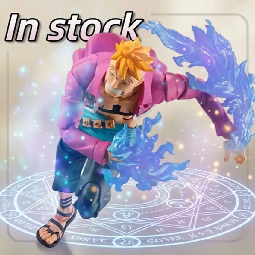 [Auf Lager] Bandai One Piece SHF Marco Marineford Summit Battle Actionfigur Anime-Modell Spielzeug