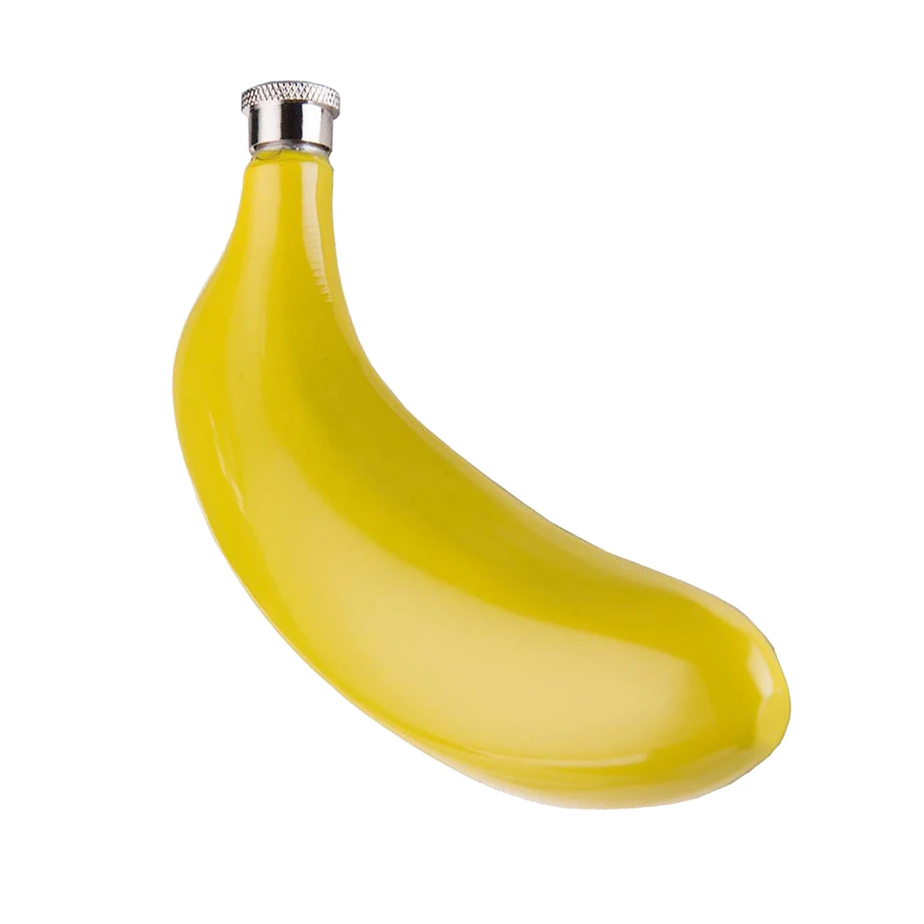 Hidden Banana Hip Flask 150ml Stainless Steel Mini Drink Bottle Pocket Flask for Concert Picnic Travel