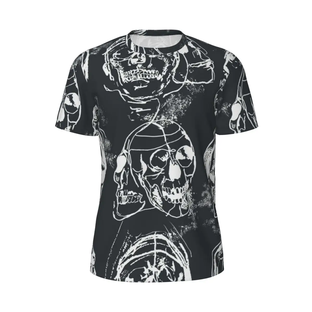 Types Of Skull Sportswear T-Shirt Abstract Skulls Pop Art Novelty T Shirts Male Streetwear Tshirt Summer Short Sleeve Print Tops