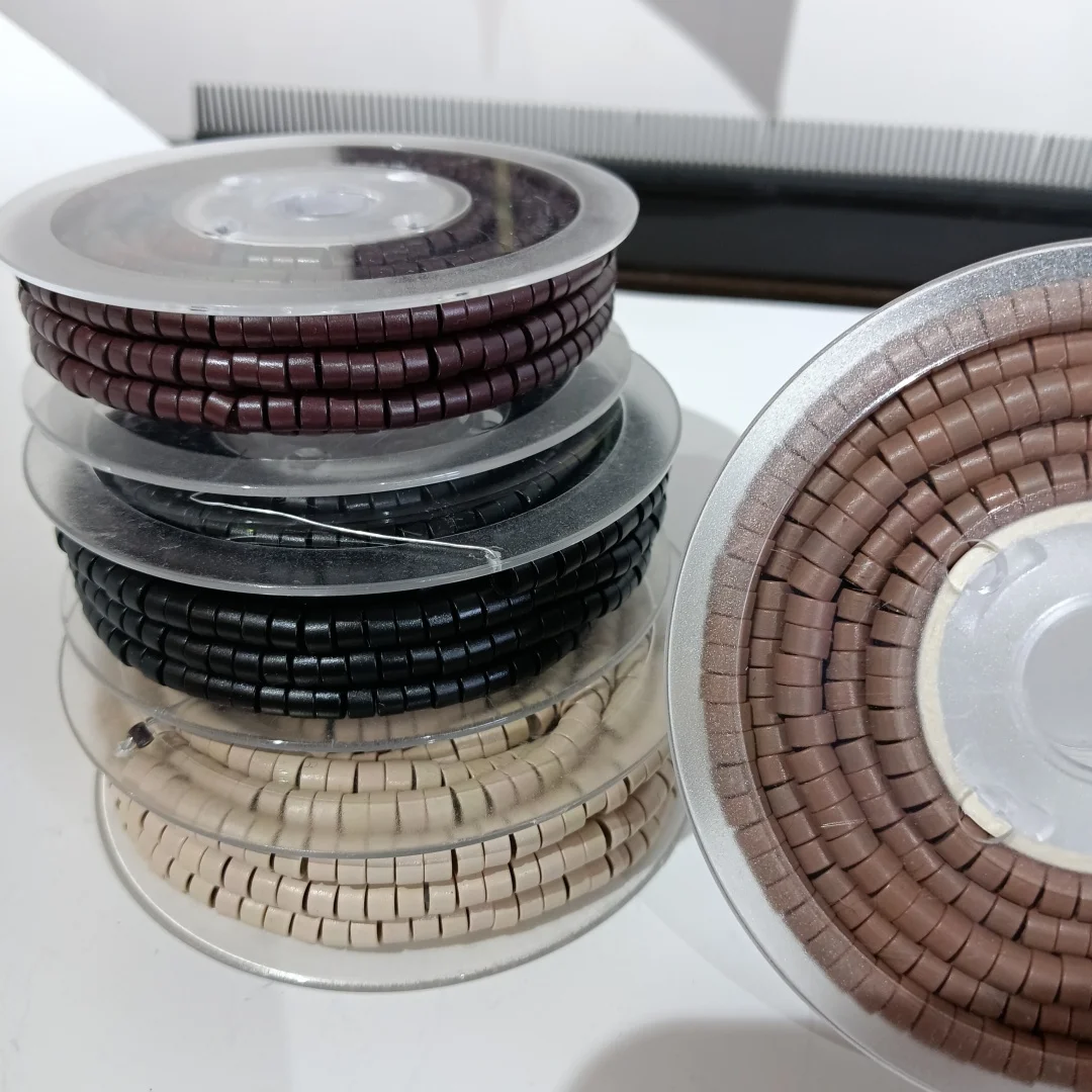 

5,0 мм, 1000 шт., предварительно загруженные силиконовые микрокольца для микробусинок Kavp, утки, легкая петля для волос