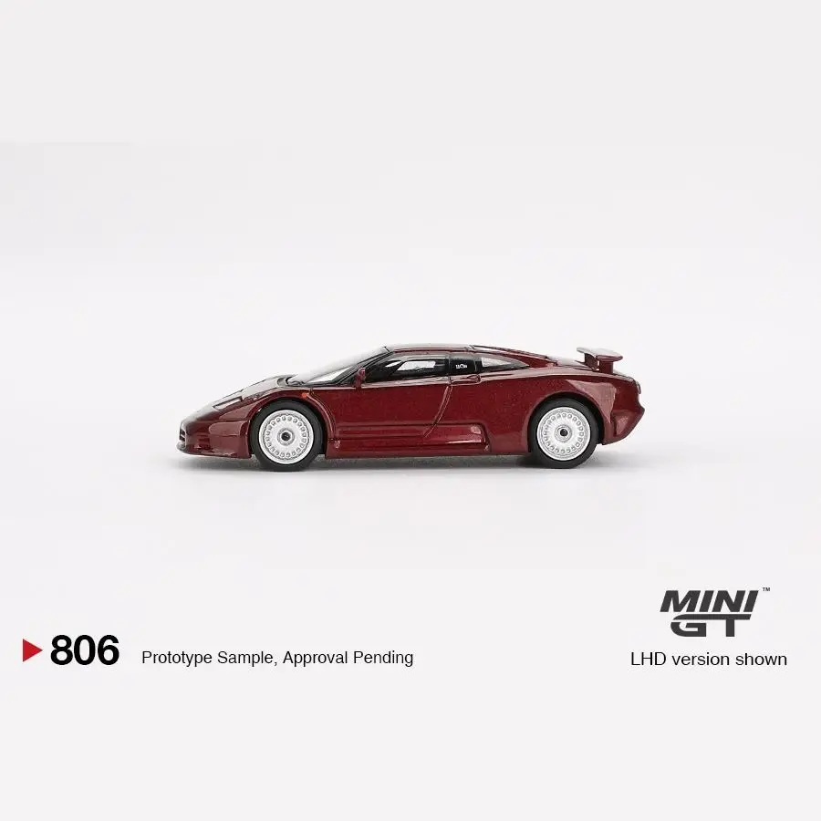 TSM miniGt 1/64 #806 bugatti EB110 GT Dark Red Metallic Die-cast Alloy Car Model Collection