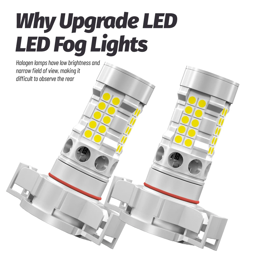 2 قطعة LED الضباب ضوء لمبة مصباح PSX24W 2504 Canbus ل جيب جراند شيروكي 4 2011 2012 2013 باتريوت 2007-2017 رانجلر 3 4 JK JL #6