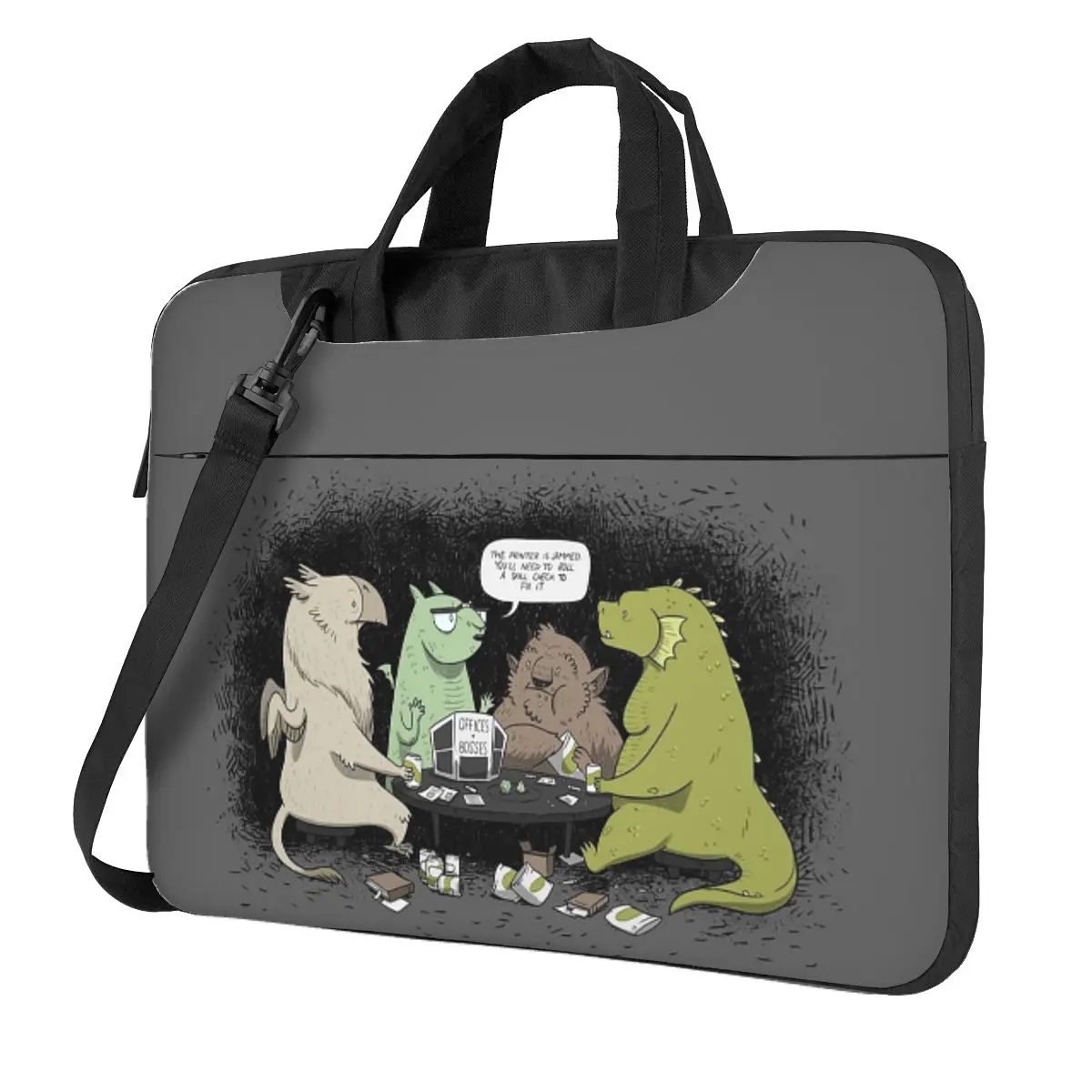 

Monsters Love RPGs Crossbody Laptop Bag Case Computer Bag 13 14 15.6 Inch Notebook Pouch for Macbook Pro Lenovo