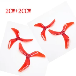 2Pairs 5043 5X4.3X3 3-Blade Propeller for RC FPV Freestyle 5inch Drones DIY Parts