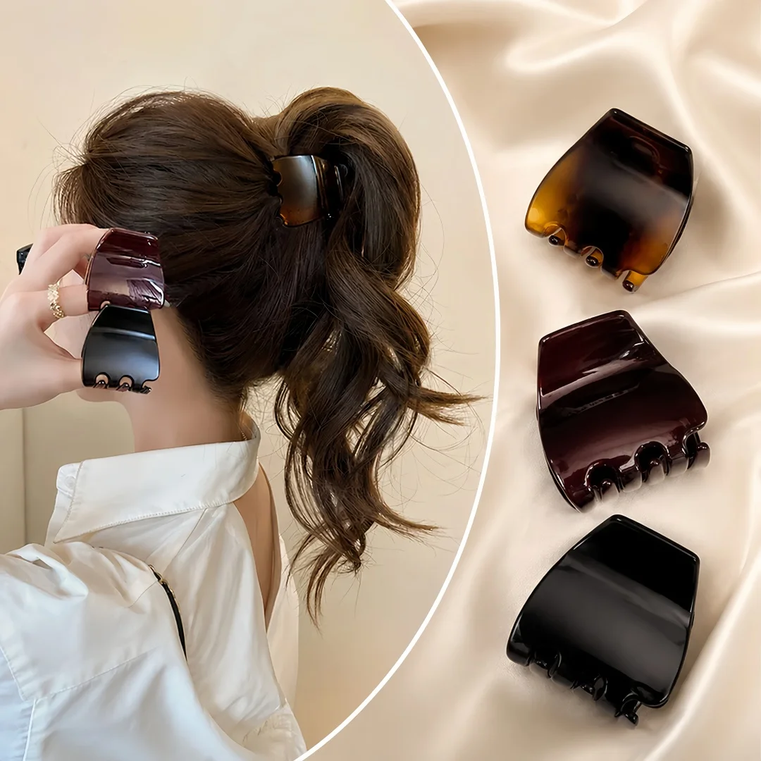 High End Tortoiseshell Hair Clip. High Ponytail Fixed Artifact. Long Lasting Styling of Temperament Hair Accessories