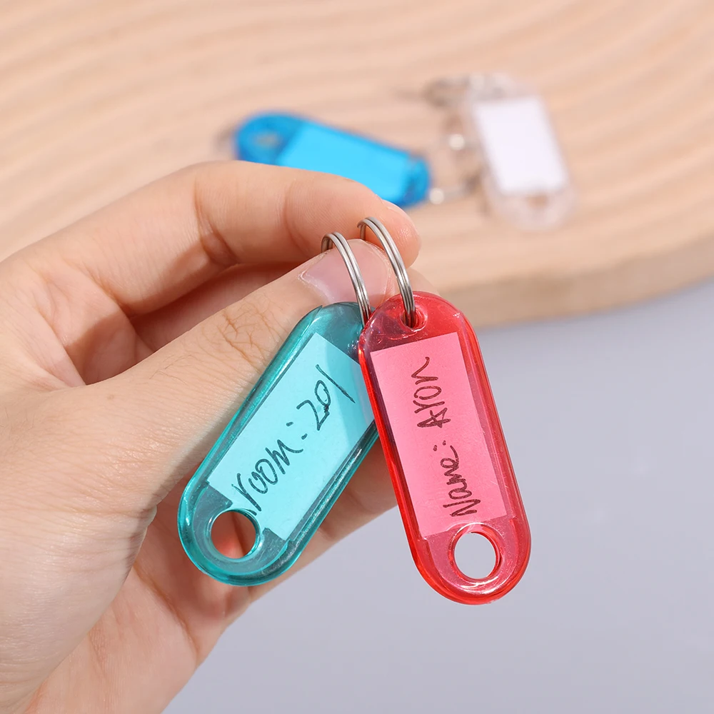 Colored Crystal Transparent Classify Key Ring Toys DIY Number Marking Classified Key Ring Baby Color Cognitive Educational Props