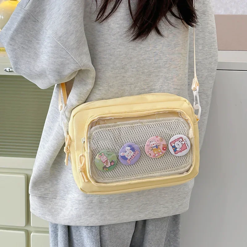 

Japanese Collage Style Crossbody Bags for Women Transparent Kawaii Itabag for Dolls New 2024 Shoulder Bag Ita Bag JK Bag Bolso