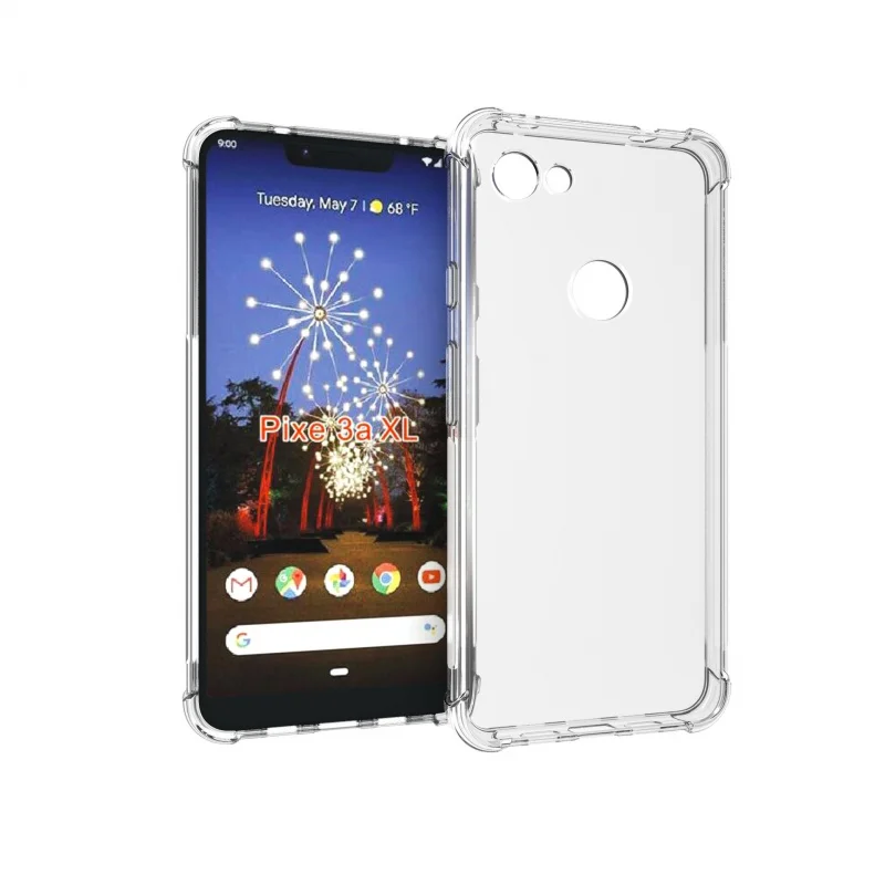 Coque de téléphone portable transparente avec quatre angles incassables, adaptée au téléphone portable Pixel 6XL, 6a, 7pro