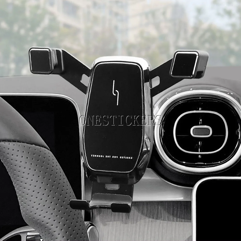 Car Mobile Phone Holder Central Air Vent Snap Mount Stand Bracket For Mercedes Benz C Class W206 C200 C220 C260 C300 2022 2023+