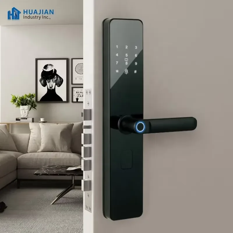 Smart Fingerprint Door Lock Wifi Enabled Password Keyless Entry Sliding Glass Door Security System Electronic Deadbolt For