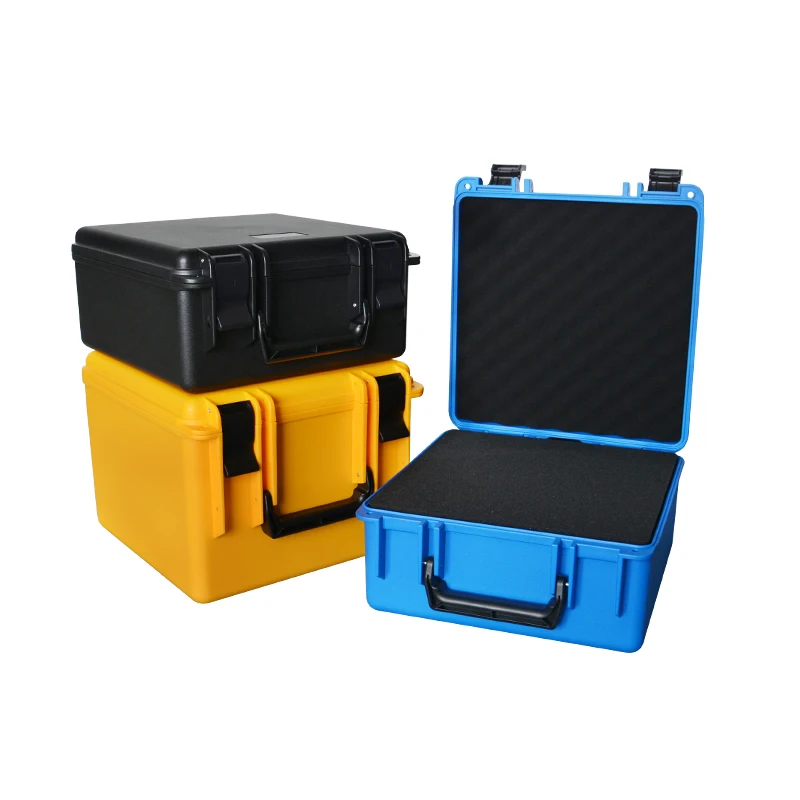 ABS Plastic Safety Toolbox Portable Tool Box Equipment Instrument Case Impact Resistant Tool Case With Pre-Cut Foam