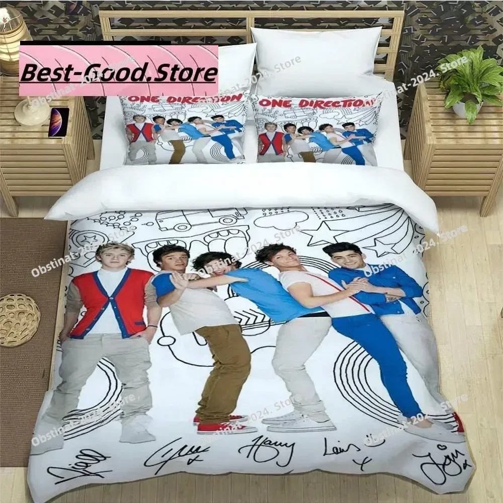 

Top O-ONE Music Band D-Direction Bedding Set Duvet Cover Full Queen King Size Pillowcase Printed Aldult Kid Bedroom Single Twin