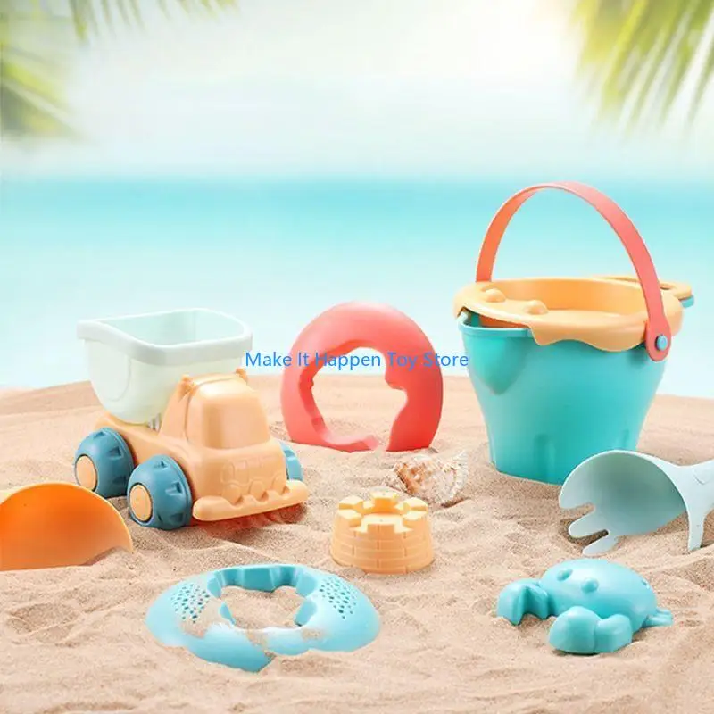 28ec 9/14/17pcs لعبة Baby Beach Game Children Sandbox To Seaside Bucket Toy #4