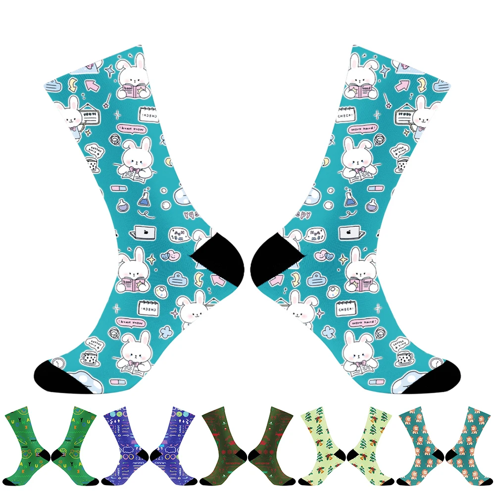 

Summer Casual Party Print Harajuku Casual Funny Socks 2024 New Printed socks