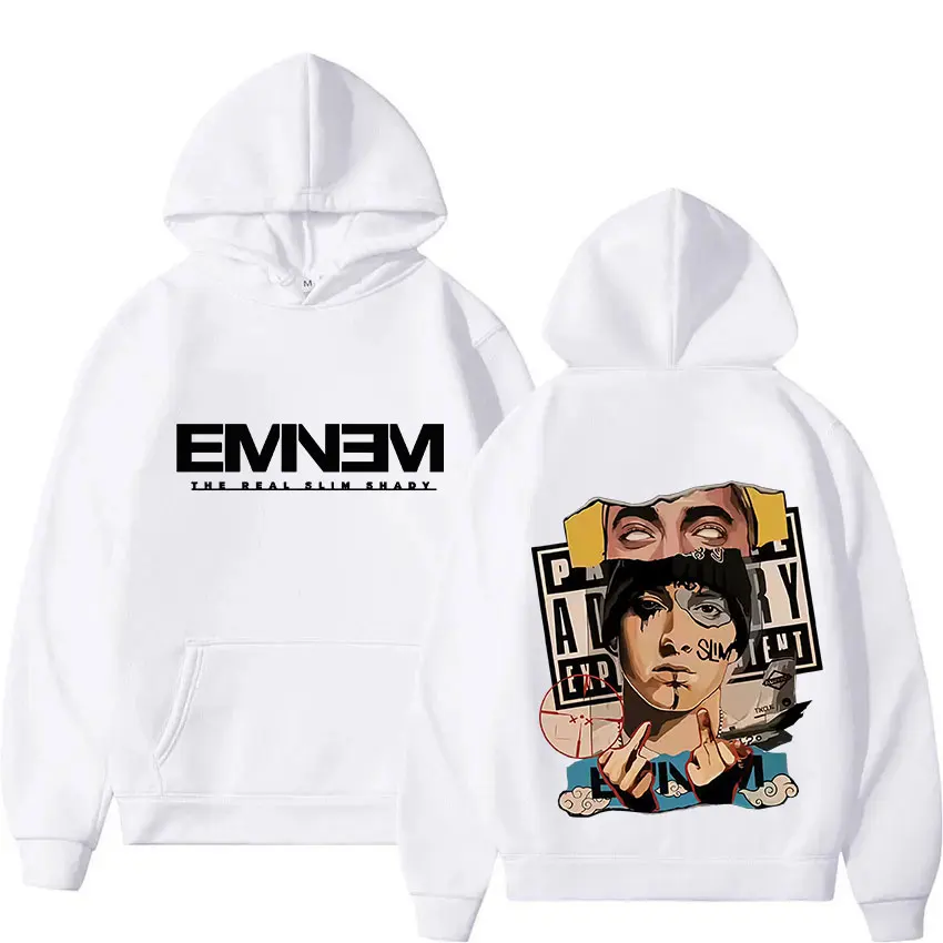 مغني الراب ايمينيم سليم شادي Lp جولة الألبوم 2025 جديد هوديي رجالي Y2K خمر Harajuku البلوز الهيب هوب القوطية طويلة الأكمام هودي