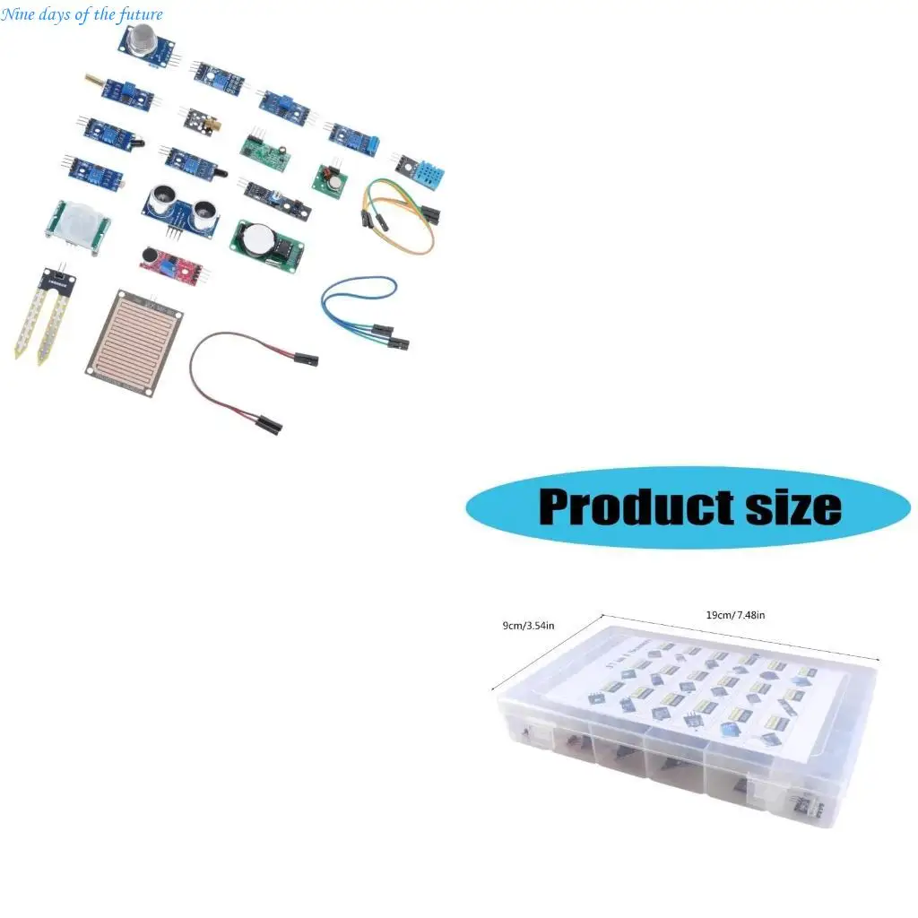 16 in 1 Intelligent Sensoring Set with Standardized Connection for Robotics Home Automation Weather Systems E65A