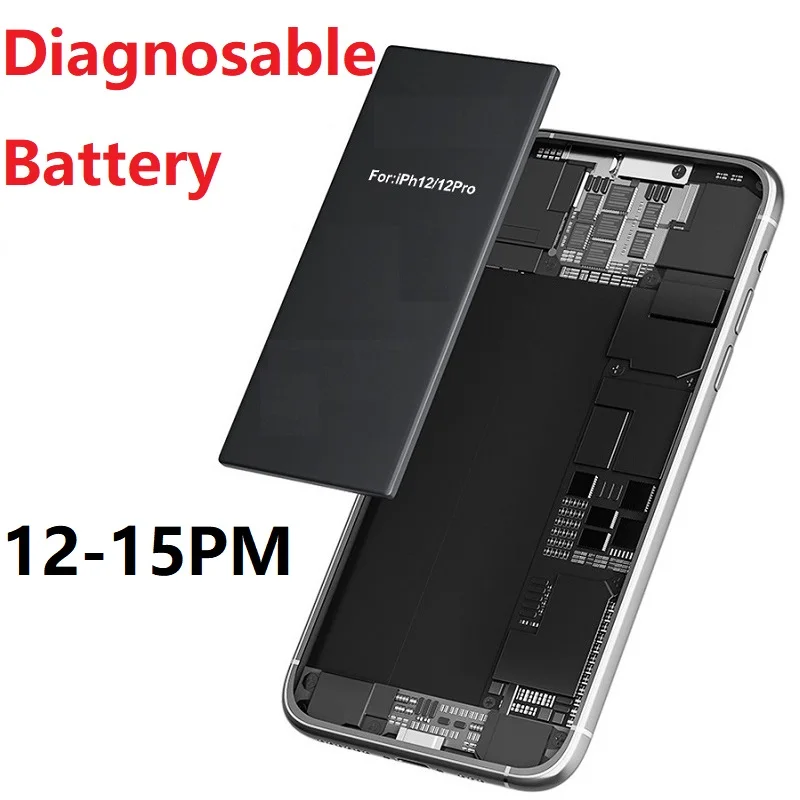 

Диагностическая батарея HISEECON составляет 100% здоровая и подходит для iPhone 12–15 PM. Диагностические шоу, которые имеет была используется, не выпадается.