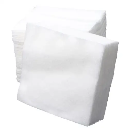 Imagen 2 del producto 300 Uds. Almohadilla de gasa no tejida, esponjas de gasa de primeros auxilios para el cuidado de heridas, gasa estéril, Flexible y transpirable (blanco)